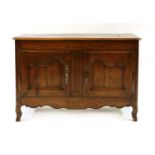 A 19th century French oak buffet sideboard