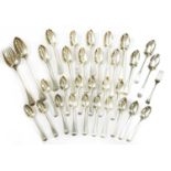Silver Old English pattern cutlery
