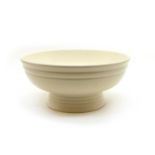 A white pedestal bowl