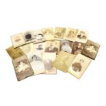 A large collection of Victorian Carte de Visite photographs,