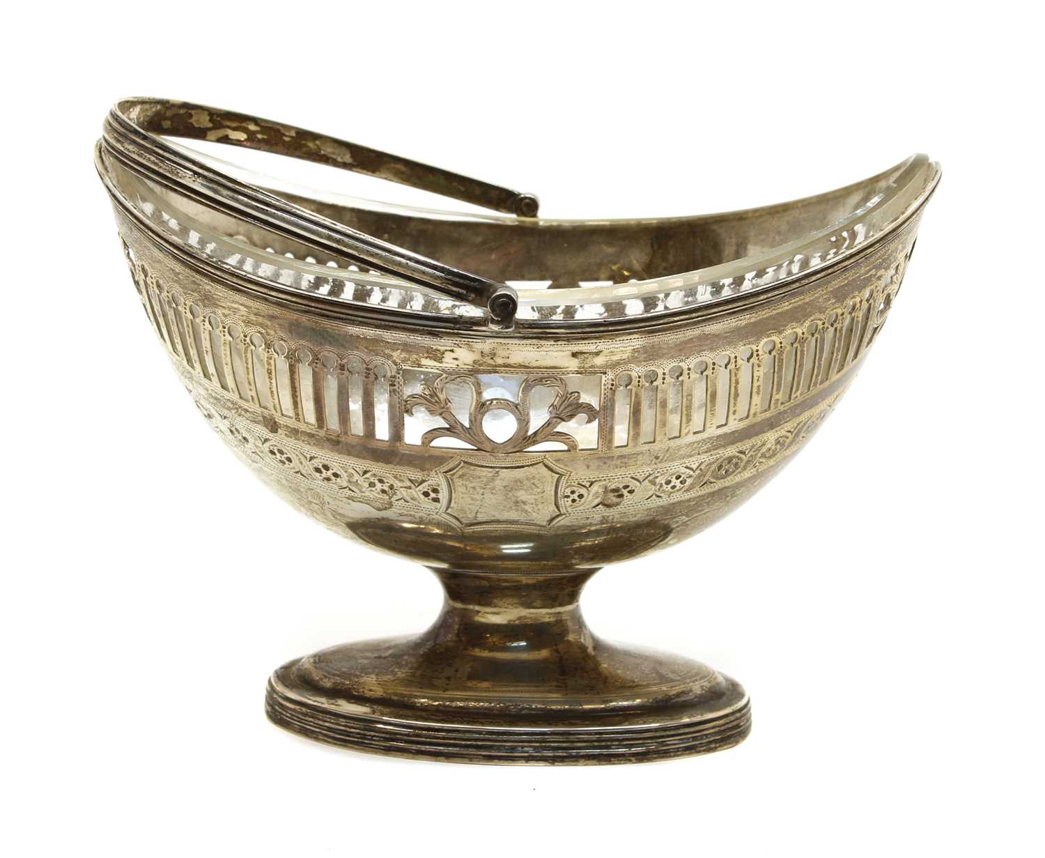 A George lll oval silver sugar basket - Image 2 of 2