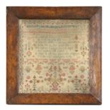 A needlework sampler