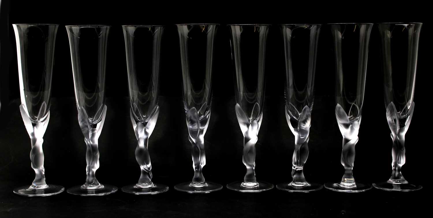 A set of twelve Igor Carl Faberge champagne glasses,