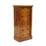 An oak seven drawer wellington chest,