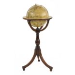 A 12in terrestrial globe,