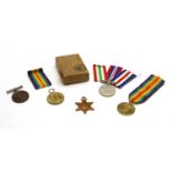 A collection of First and Second World War medals,
