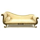 A Regency style day bed,