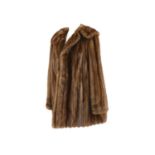 A mink brown fur jacket