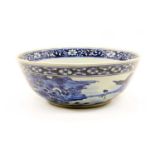 A Chinese blue and white bowl,