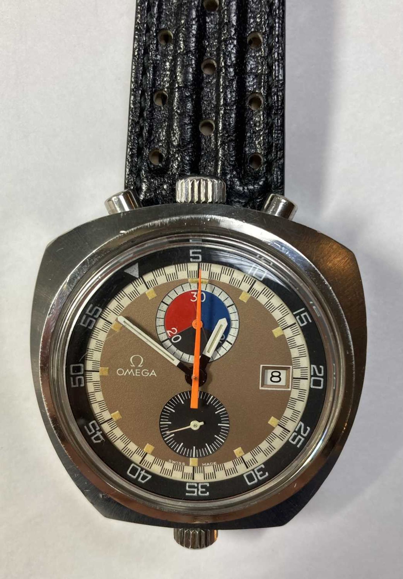 A stainless steel Omega 'Seamaster Bullhead' mechanical strap watch, c.1970, - Image 15 of 18