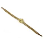 A ladies' 9ct gold Sovereign quartz bracelet watch,