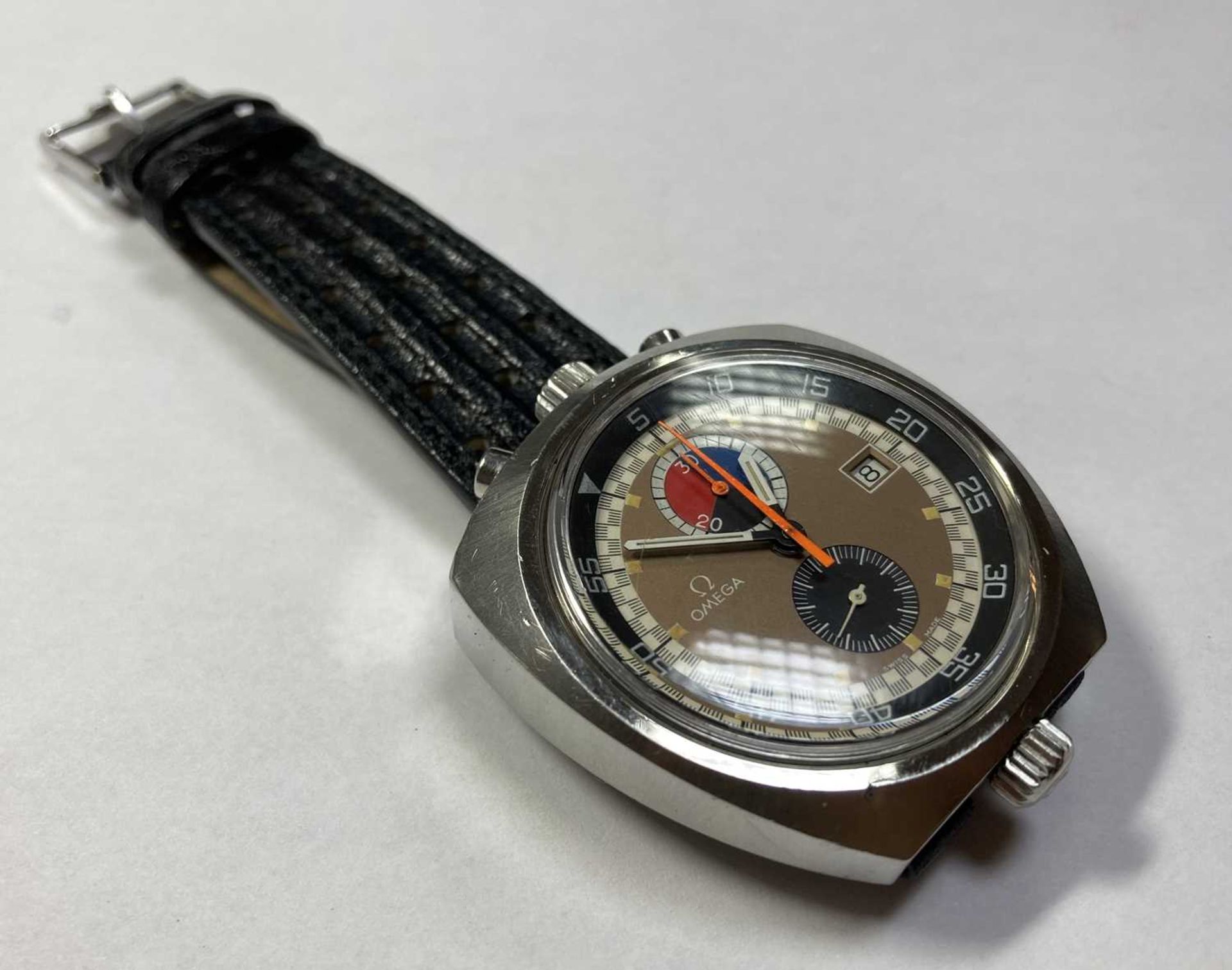 A stainless steel Omega 'Seamaster Bullhead' mechanical strap watch, c.1970, - Image 16 of 18