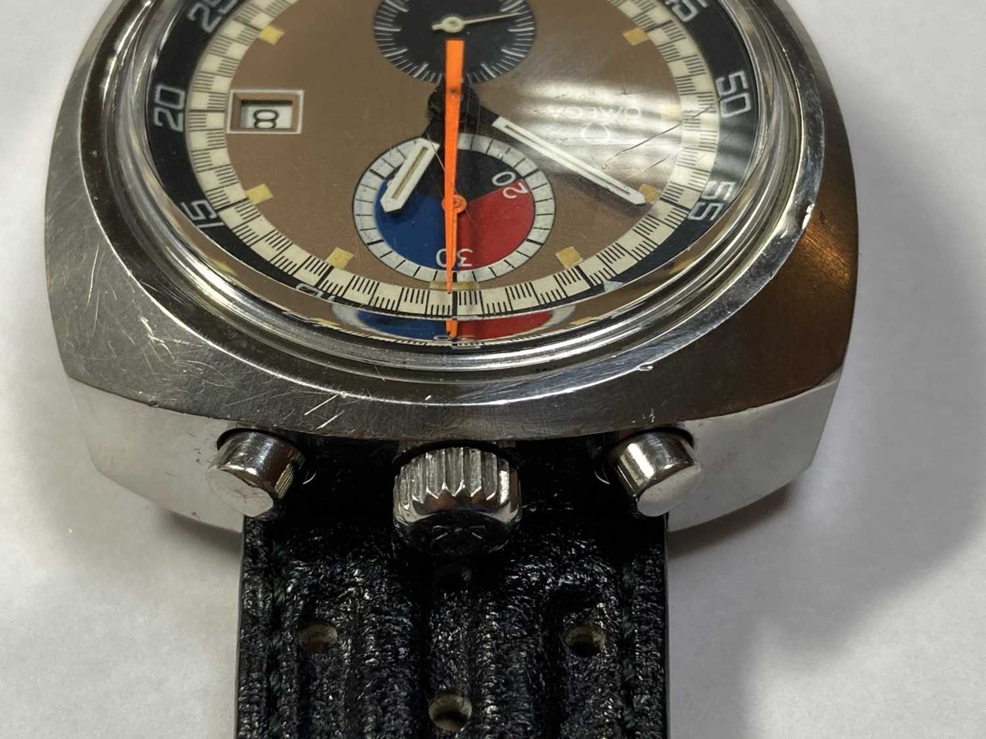 A stainless steel Omega 'Seamaster Bullhead' mechanical strap watch, c.1970, - Image 6 of 18