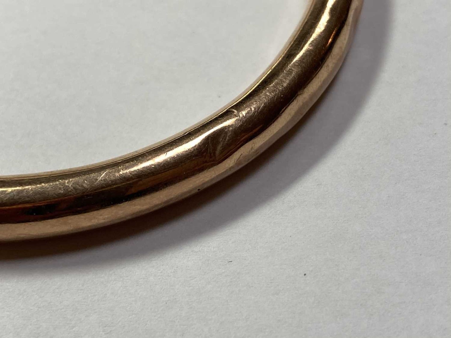 A 9ct gold bangle, - Image 4 of 7