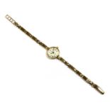 A ladies' 9ct gold quartz bracelet watch,