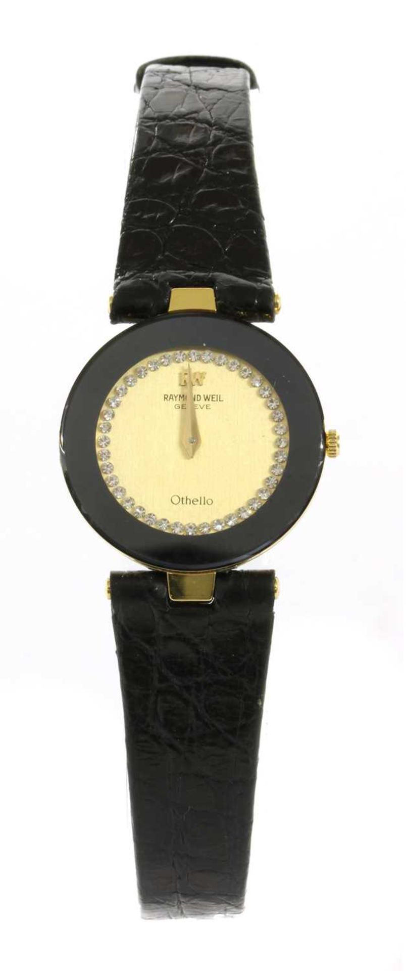A ladies' gold-plated Raymond Weil 'Othello' quartz strap watch,