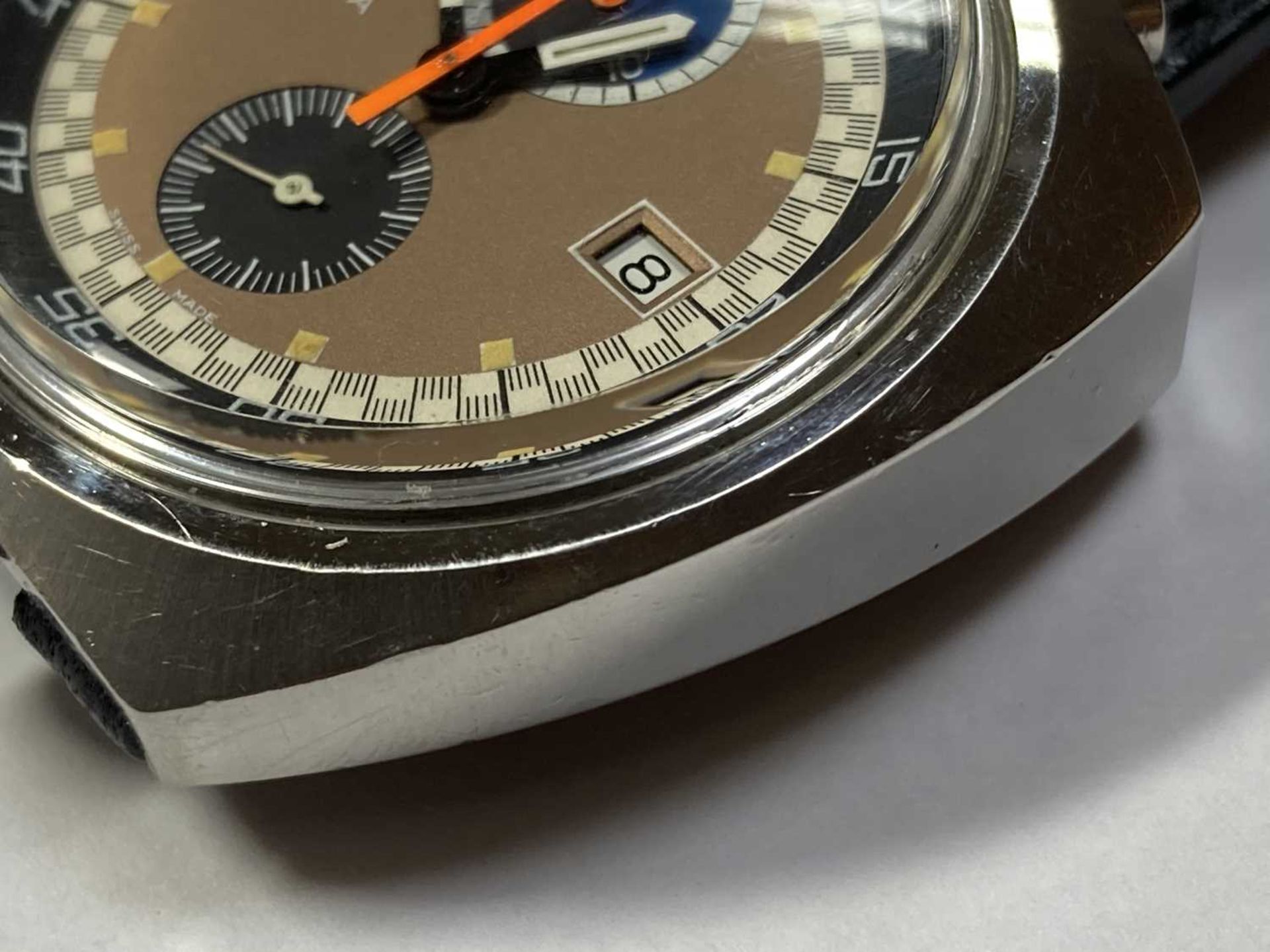 A stainless steel Omega 'Seamaster Bullhead' mechanical strap watch, c.1970, - Image 10 of 18