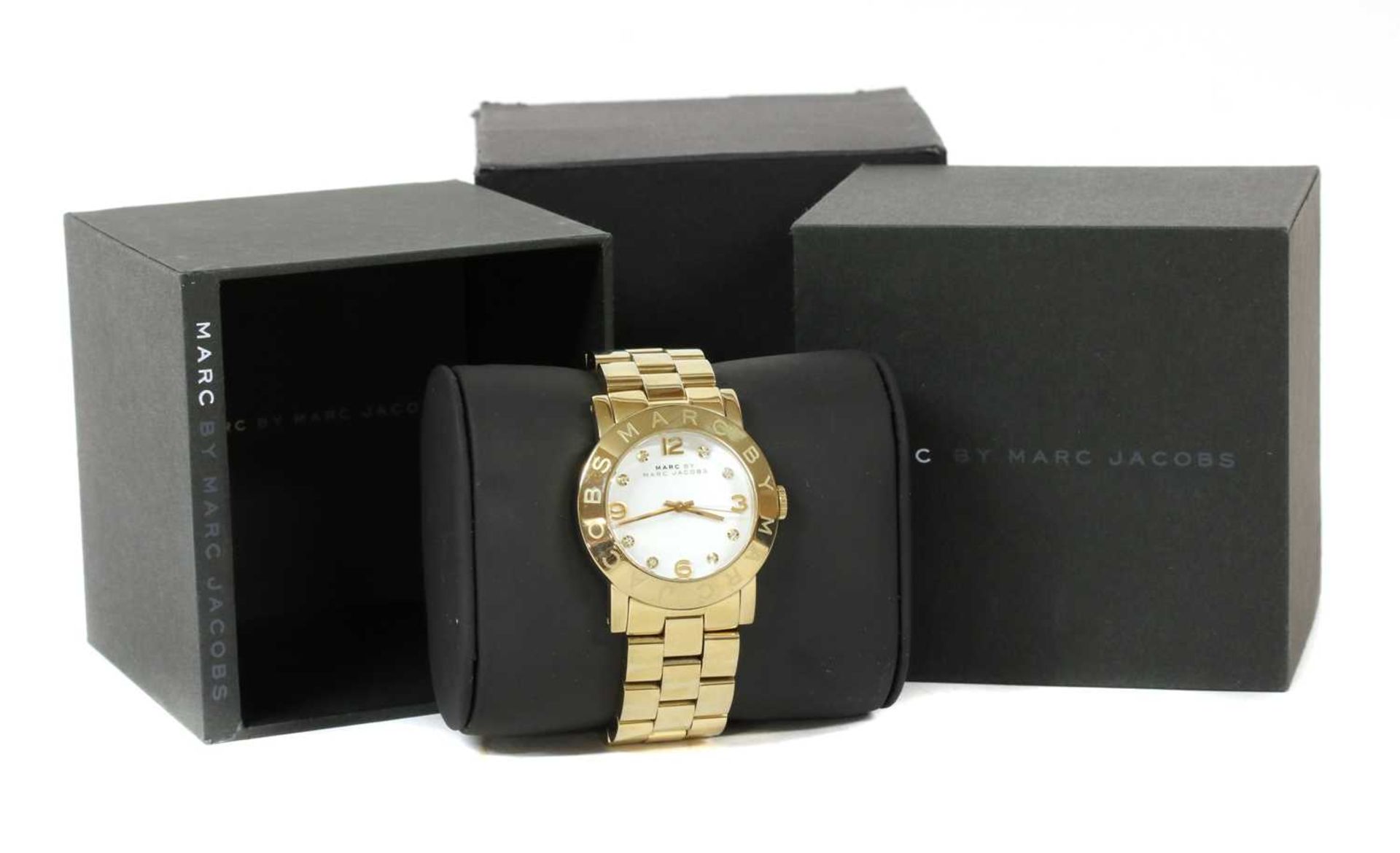 A ladies' gold-plated Marc Jacobs quartz bracelet watch, - Image 2 of 2