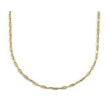 A 9ct gold anchor link chain,