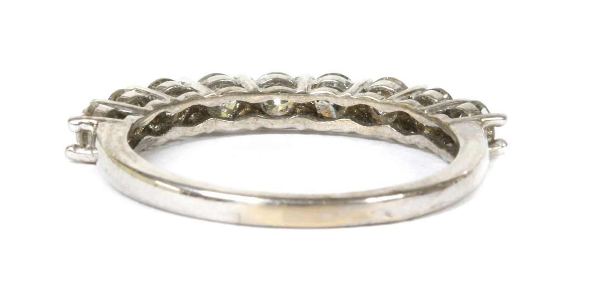 A white gold diamond half eternity ring, - Image 2 of 3