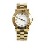 A ladies' gold-plated Marc Jacobs quartz bracelet watch,