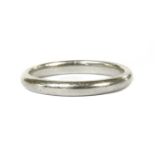 A 'D' section wedding ring, by Tiffany & Co.,