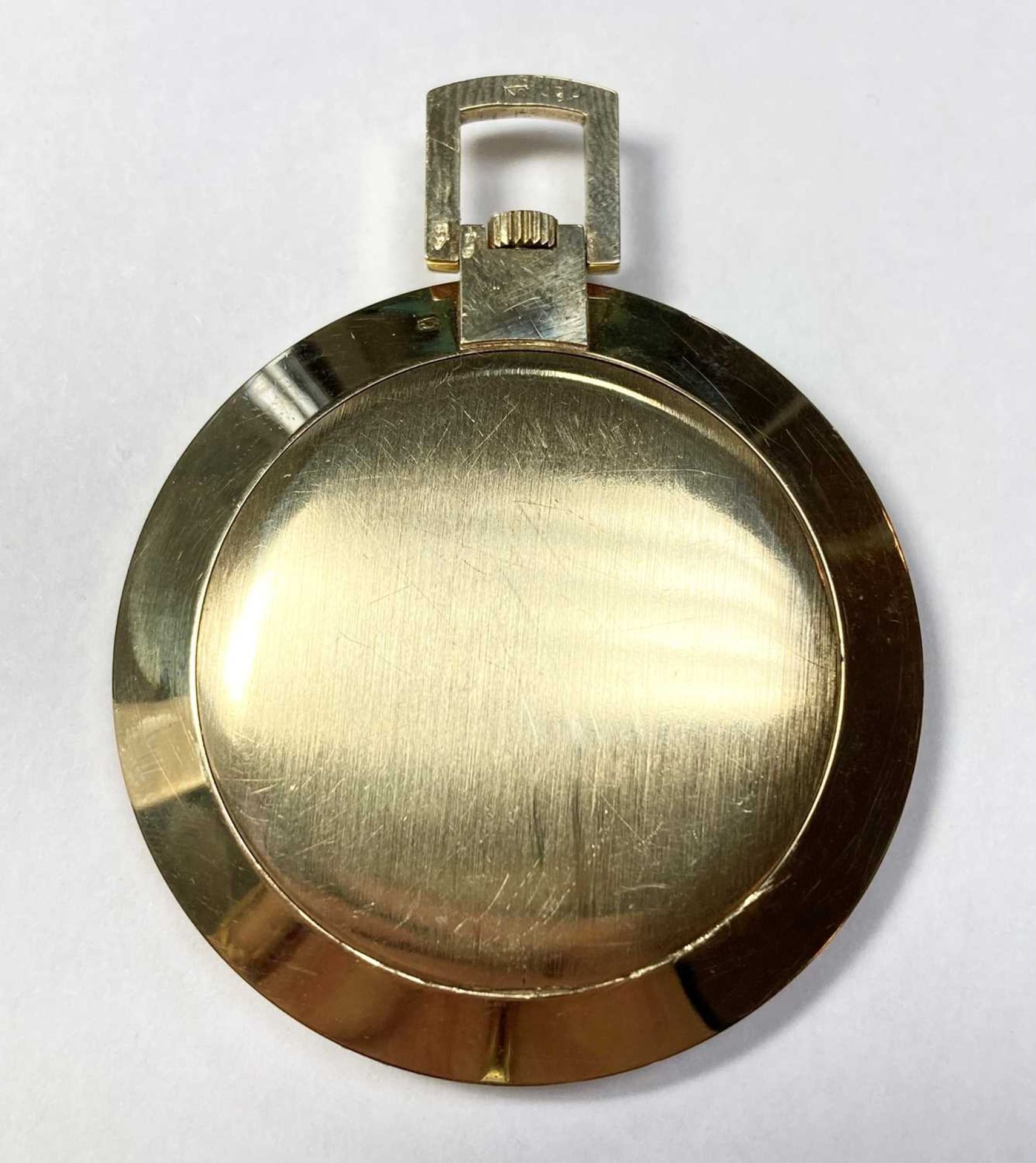 A 14ct gold Tissot 'Stylist' open-faced pocket watch, - Image 2 of 5