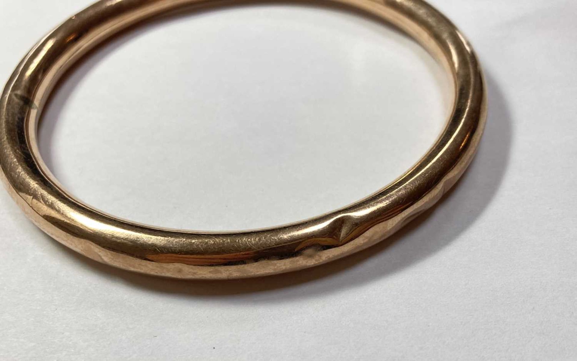 A 9ct gold bangle, - Image 7 of 7