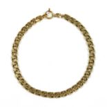 A 9ct gold bracelet,