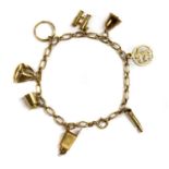 A 9ct gold fetter link bracelet,