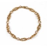 A 9ct gold bracelet,