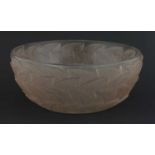 A Lalique 'Ormeaux' glass bowl,
