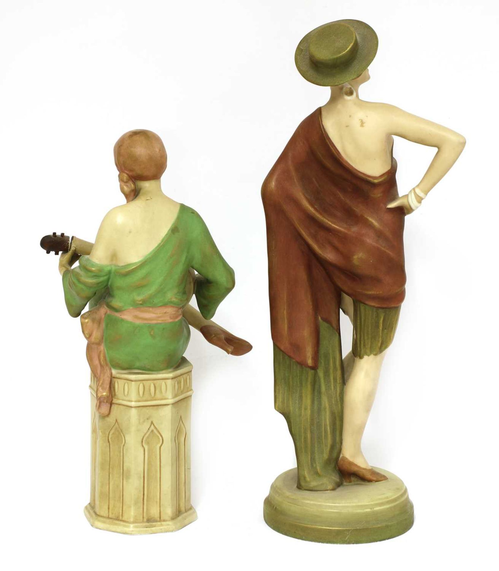 Two Goldscheider pottery figures of ladies, - Image 2 of 2