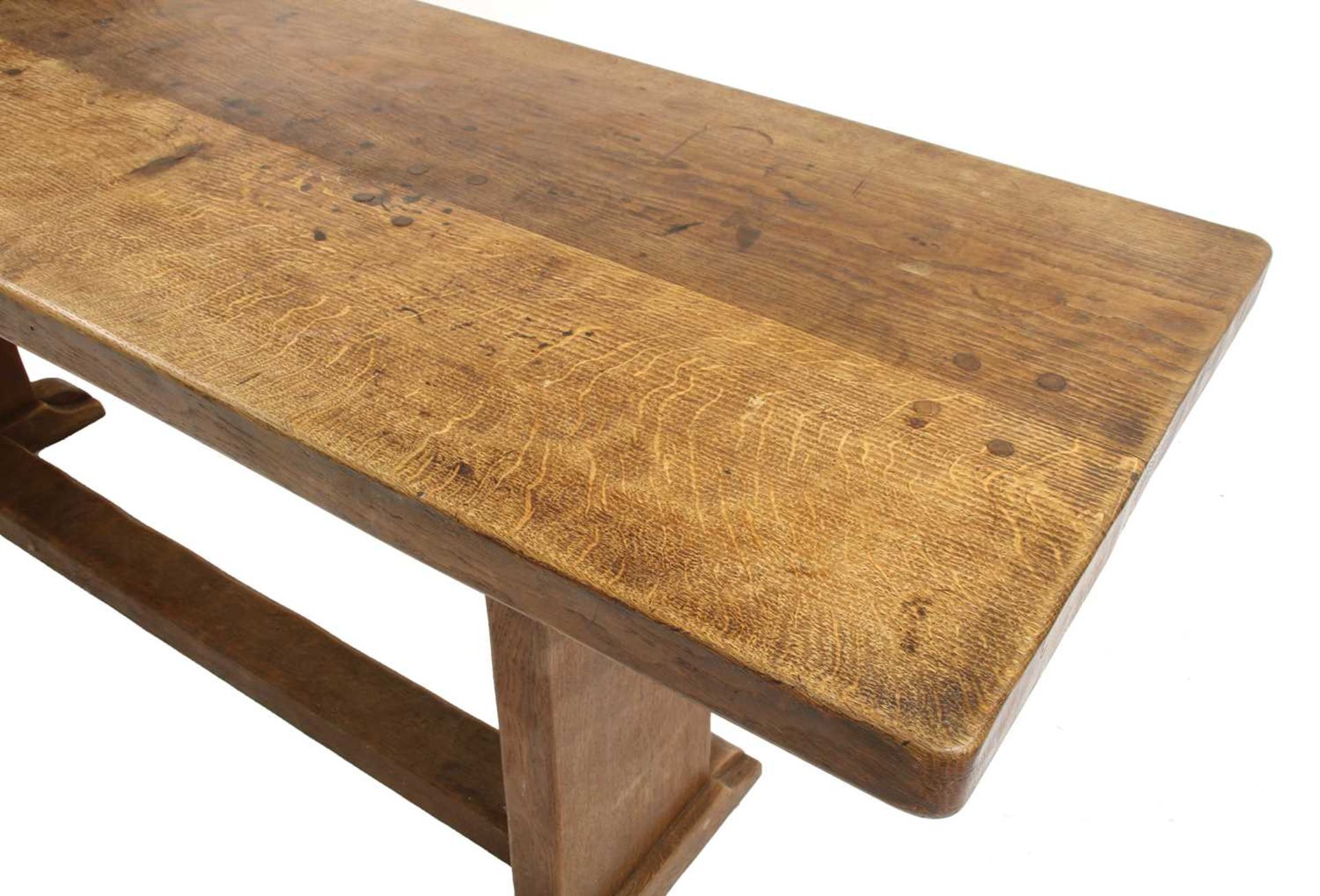 A Robert 'Mouseman' Thompson dining table, - Image 5 of 9