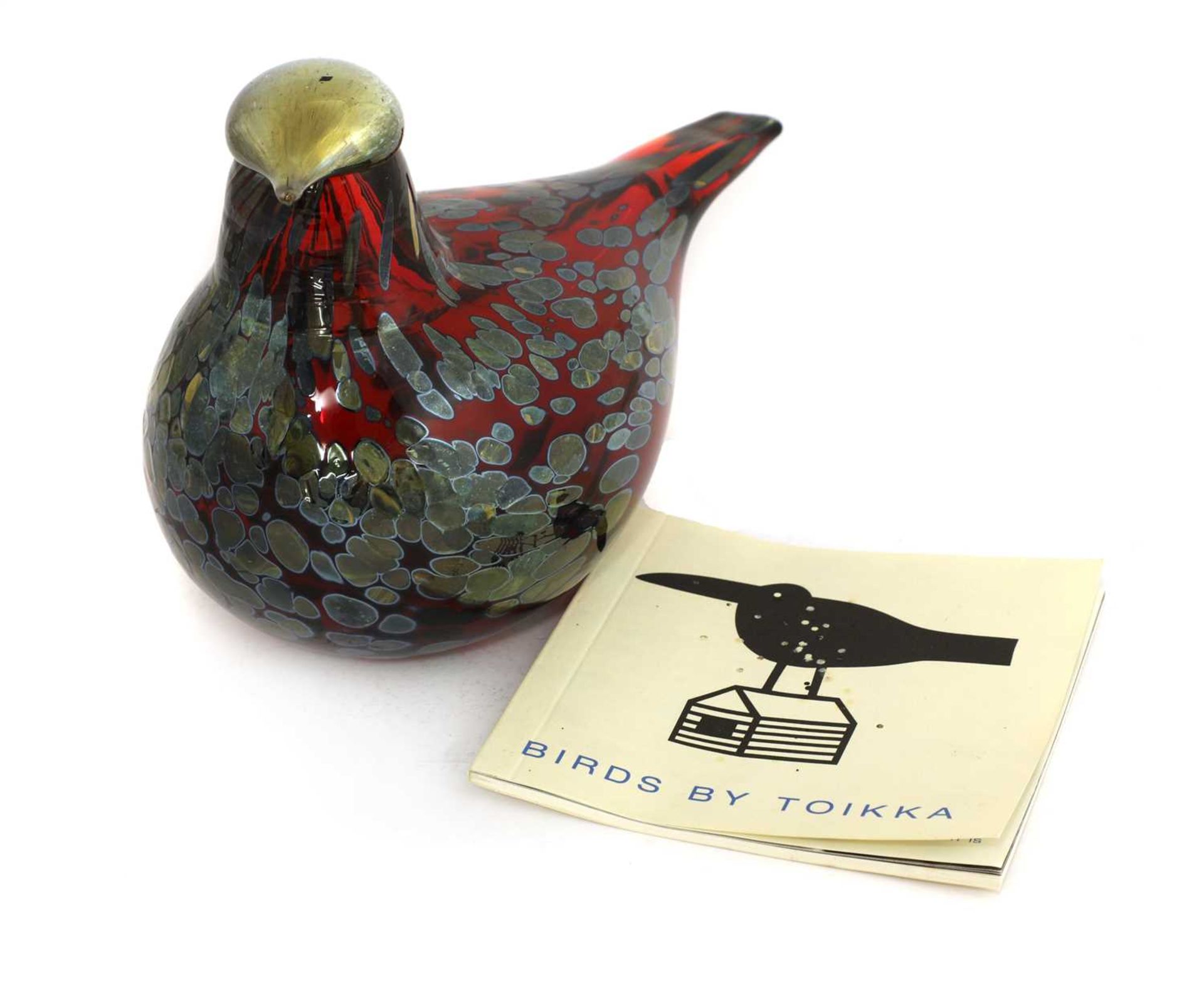 An Iittala glass 'Rubiinilintu' bird, - Image 5 of 5