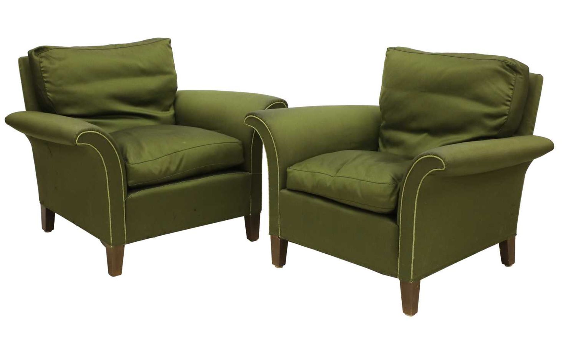 A pair of Art Deco armchairs,