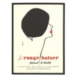 'Le Rouge Baiser' poster,
