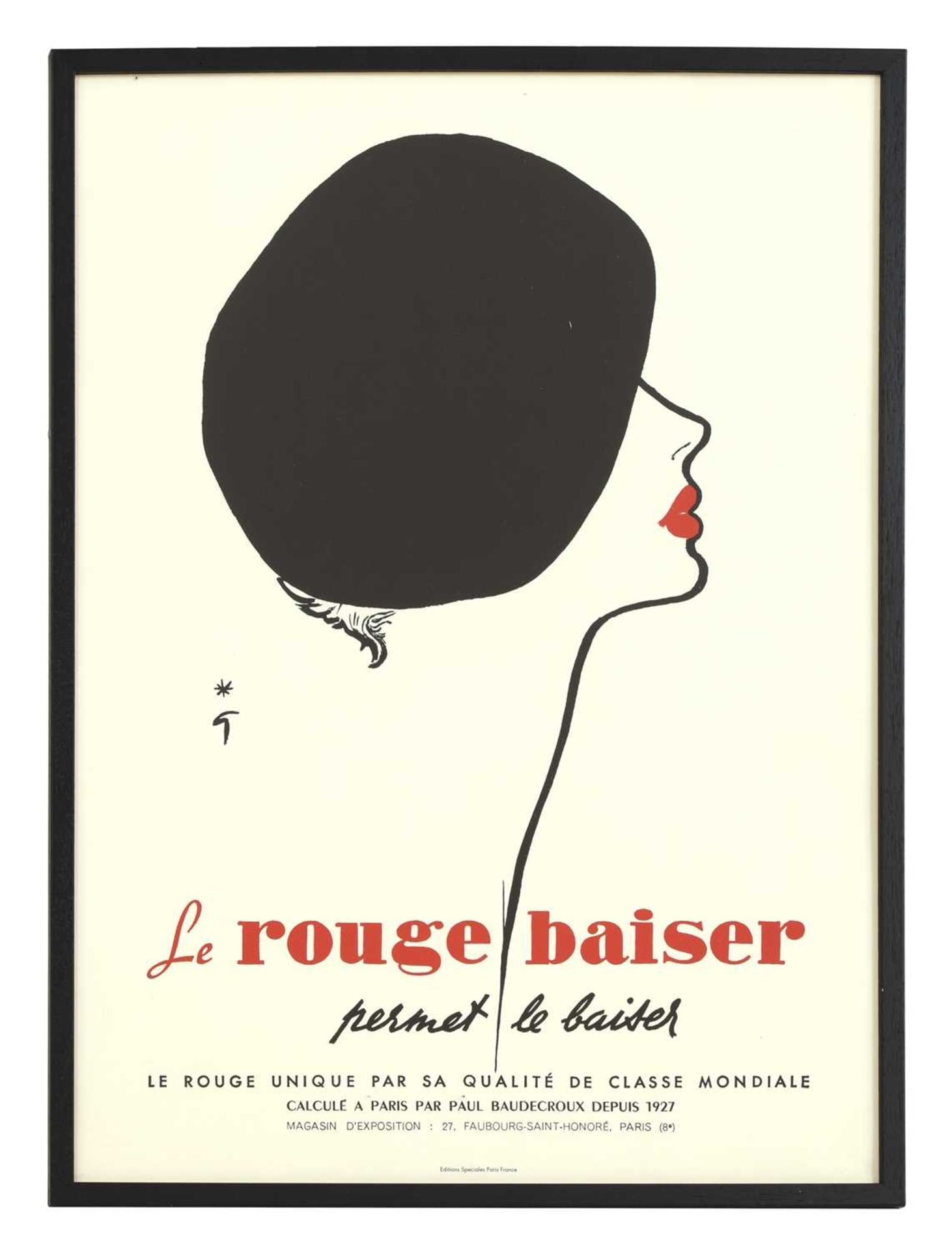 'Le Rouge Baiser' poster,