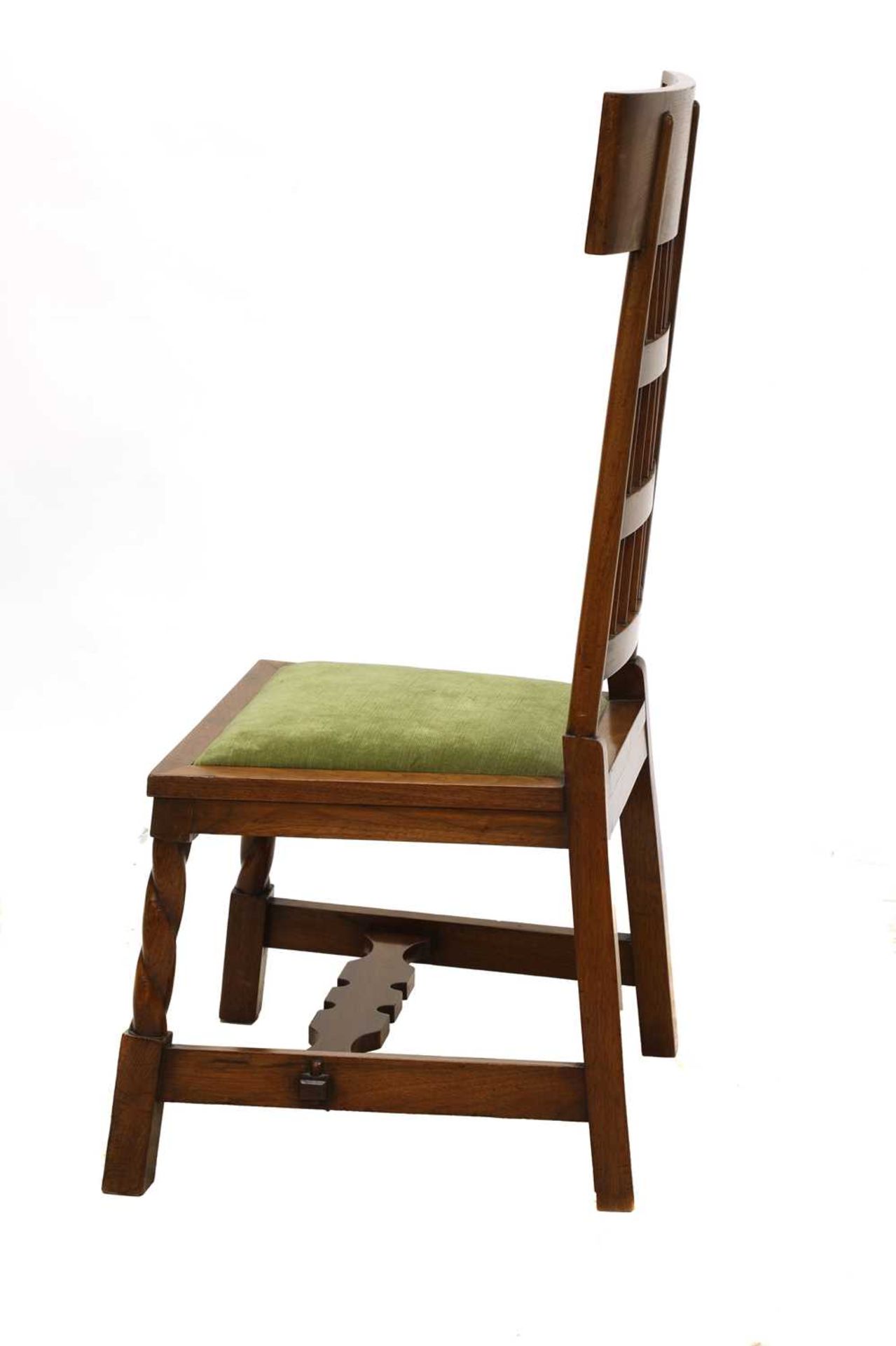 A Liberty walnut side chair, - Bild 4 aus 9