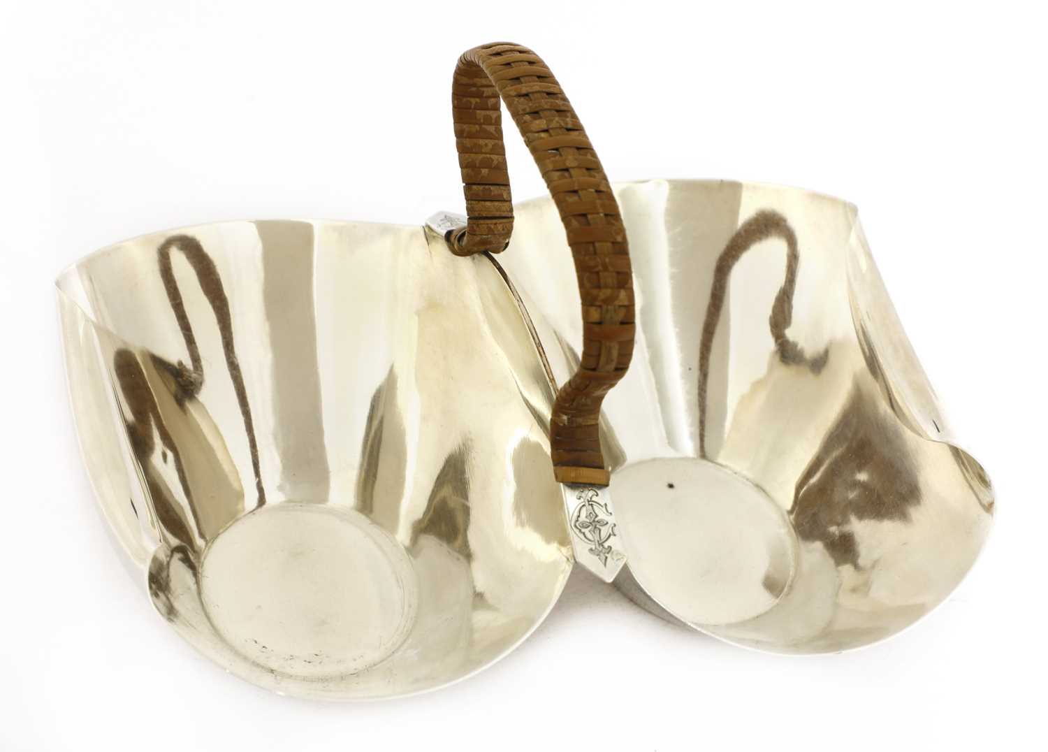 A silver double basket or bonbon dish, - Image 3 of 8