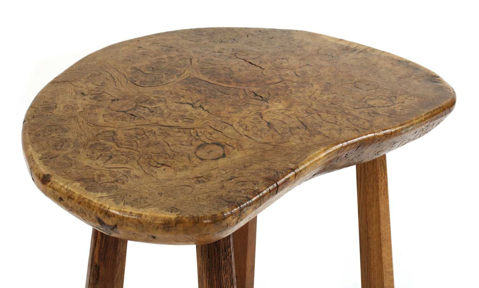 A Robert 'Mouseman' Thompson burr oak table, - Image 3 of 16