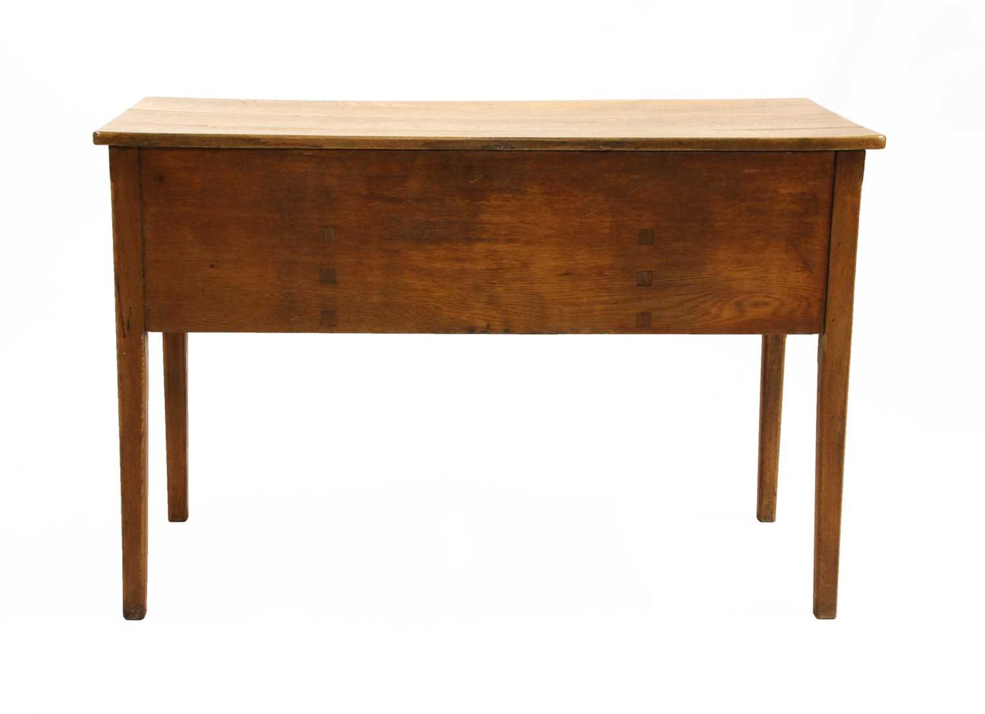 An oak desk, - Image 4 of 7