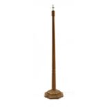 A Robert 'Mouseman' Thompson oak standard lamp,