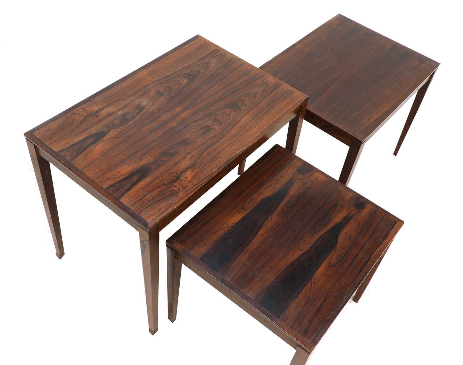 A Danish rosewood nest of three tables, § - Image 2 of 2