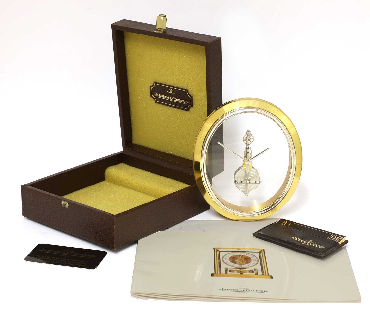 A Jaeger-LeCoultre 'Ovale' desk clock, - Image 4 of 4