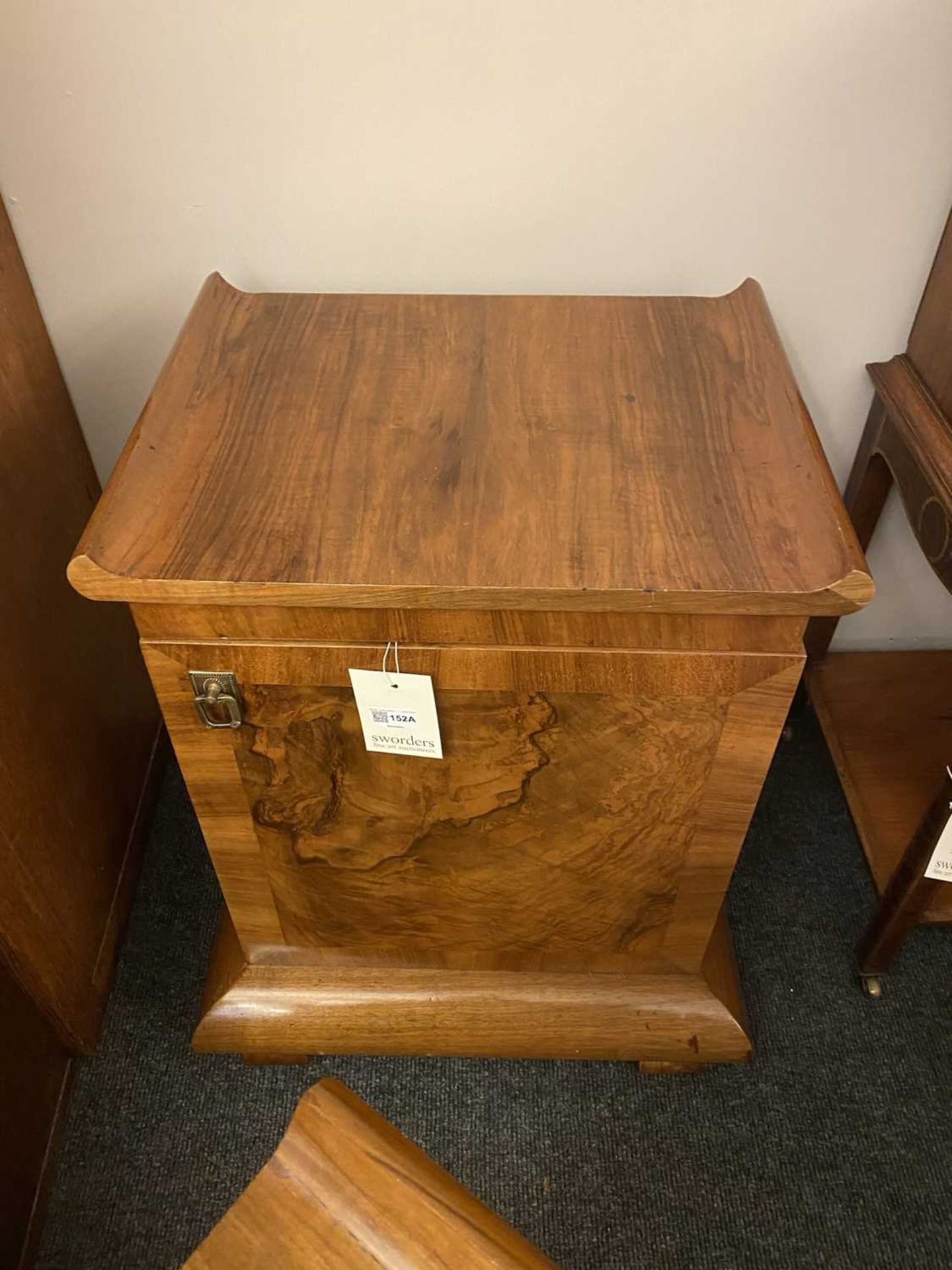 A pair of Art Deco walnut bedside cupboards, - Image 19 of 19