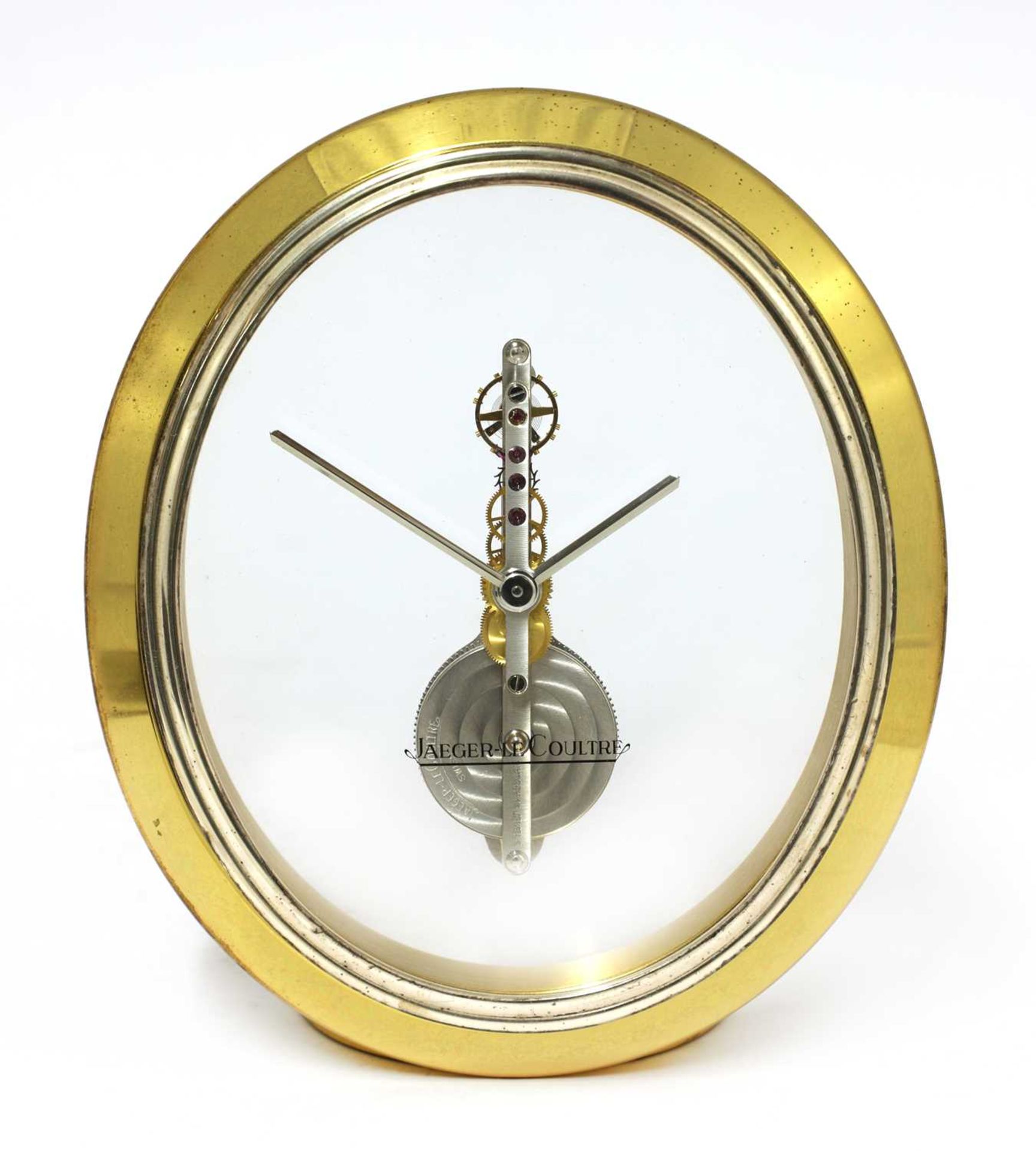 A Jaeger-LeCoultre 'Ovale' desk clock,