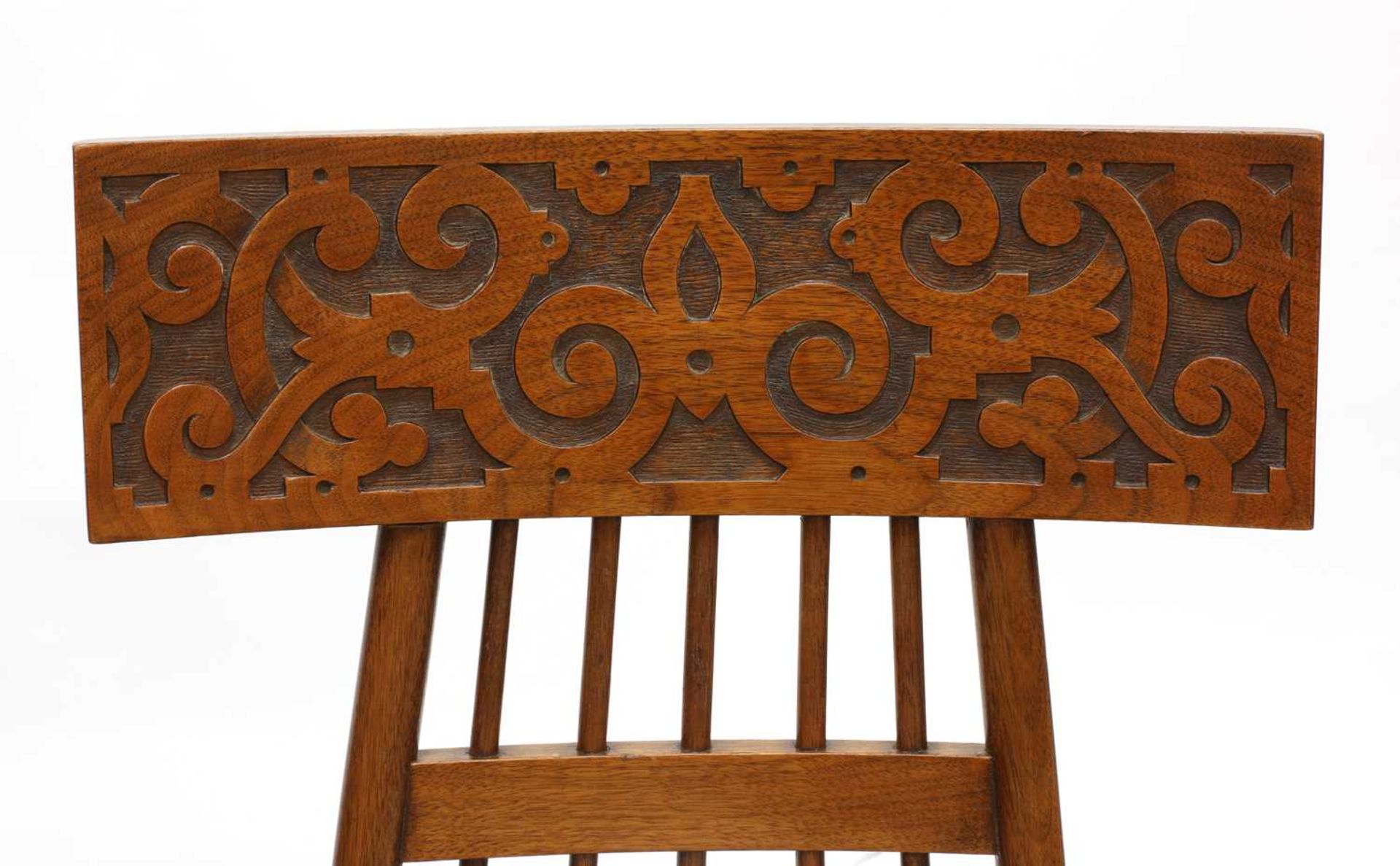 A Liberty walnut side chair, - Bild 3 aus 9