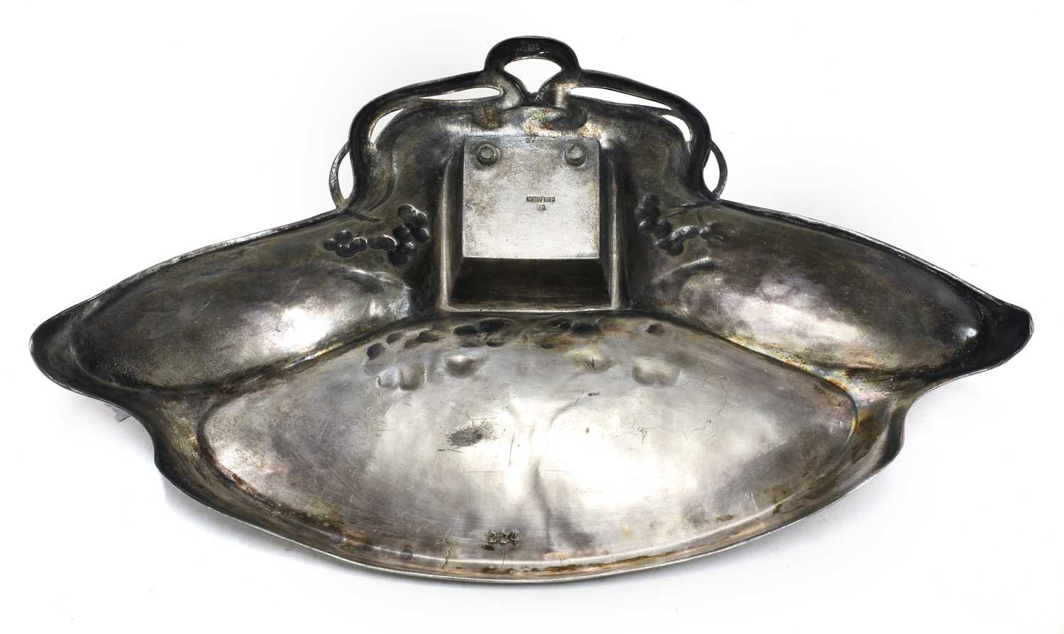 Three Art Nouveau metalware items, - Image 3 of 4