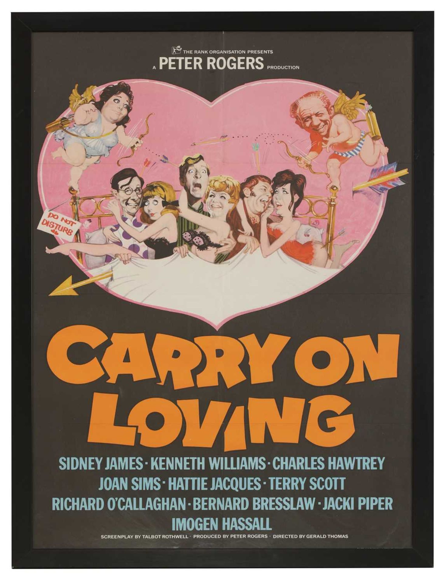 A film poster for 'Carry on Loving'